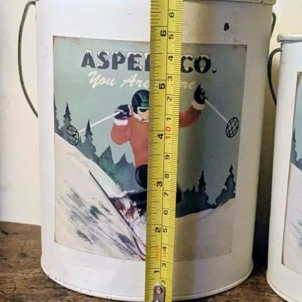 Nantucket Aspen Co. Metal Buckets - Set of 3